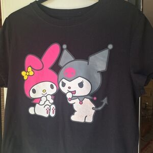 Bioworld Black My Melody and Kuromi Tee